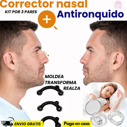 Respingador nasal™ x 3 pares + antironquido