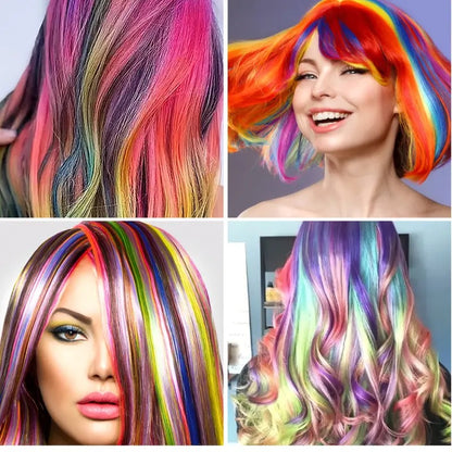 HairChalk™ tiza para el cabello X 6 peines